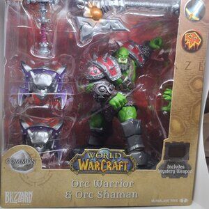 Blizzard Entertainment World of Warcraft Orc Warrior and Orc Shaman